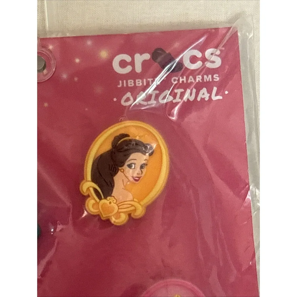 Crocs Jibbitz Disney Princess 5 Pack Shoe Charms Uniquely You Belle Jasmine